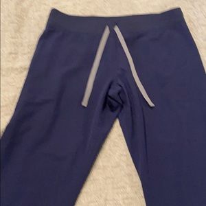 Navy blue Figs Livingston scrub pants